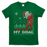 Your Hole Is My Goal Santa Claus Golf T-Shirt - Irish Green
