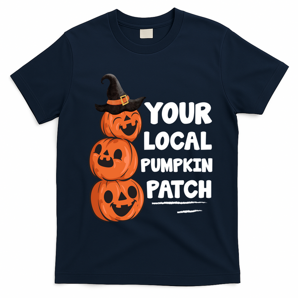 Your Local Pumpkin Patch Halloween T-Shirt - Navy Blue